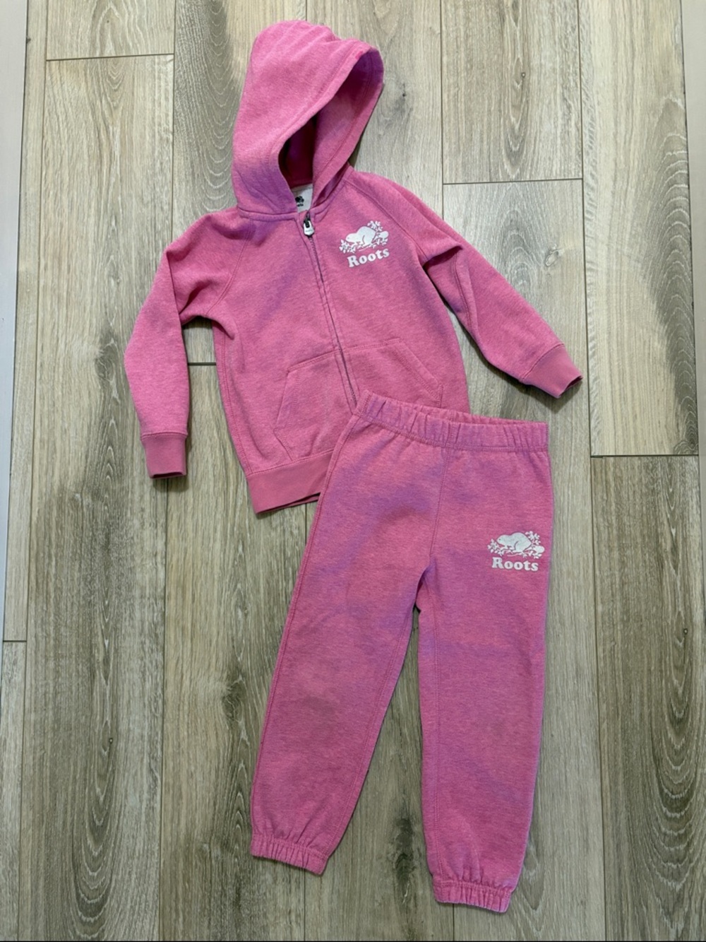 Roots Pink original sparkle Kids Hoodie & Sweatpants Set